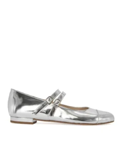 finsburyshoes shop Ballerines MEREDITH Miroir Argent*Femme Ballerines|Tous Les Souliers