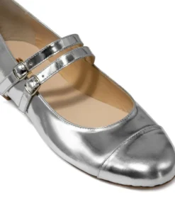 finsburyshoes shop Ballerines MEREDITH Miroir Argent*Femme Ballerines|Tous Les Souliers