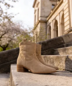 finsburyshoes shop Boots Santiags LISE Beige*Femme Boots & Bottines|Tous Les Souliers