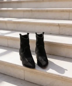 finsburyshoes shop Boots Santiags LISE Noir*Femme Boots & Bottines|Tous Les Souliers