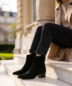 finsburyshoes shop Boots Santiags LISE Noir*Femme Boots & Bottines|Tous Les Souliers