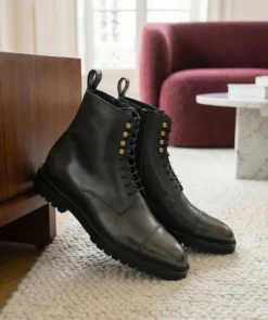 finsburyshoes shop Bottines ALESSANDRO Gris Patiné*Homme Toutes Les Chaussures|Chaussures De Ville