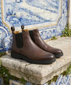 finsburyshoes shop Bottines ANTON Marron*Homme Toutes Les Chaussures|Semelle Gomme