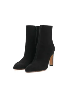 finsburyshoes shop Bottines DAISYA Veau Velours Noir*Femme Boots & Bottines|Tous Les Souliers