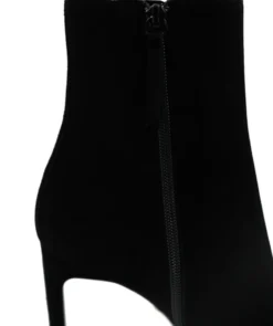 finsburyshoes shop Bottines DAISYA Veau Velours Noir*Femme Boots & Bottines|Tous Les Souliers