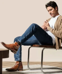 finsburyshoes shop Bottines ELTHON Marron Patiné* Toutes Les Chaussures|Chaussures Casual