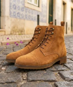 finsburyshoes shop Bottines ERNESTO Daim Camel*Homme Toutes Les Chaussures|Semelle Gomme