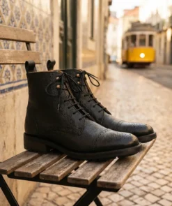 finsburyshoes shop Bottines ERNESTO Grainé Noir*Homme Toutes Les Chaussures|Semelle Gomme