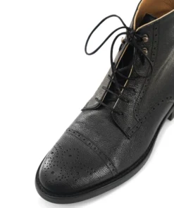 finsburyshoes shop Bottines ERNESTO Grainé Noir*Homme Toutes Les Chaussures|Semelle Gomme