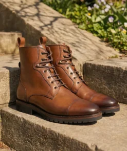 finsburyshoes shop Bottines POWELL Marron Patiné* Toutes Les Chaussures|Semelle Gomme