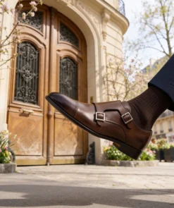 finsburyshoes shop Boucles FELICIANO Marron Patiné*Homme Toutes Les Chaussures|Mariage & Cérémonie