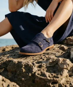 finsburyshoes shop Cambridge JESSICA Bleu Saphir*Femme Mocassins & Derbies|Tous Les Souliers