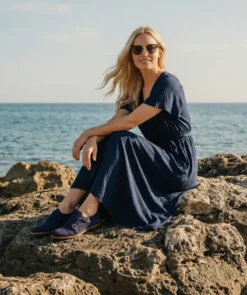 finsburyshoes shop Cambridge JESSICA Bleu Saphir*Femme Mocassins & Derbies|Tous Les Souliers