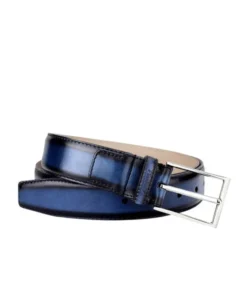finsburyshoes shop Ceinture ANTICA Bleu Patiné* Toutes Les Chaussures|Chaussures Casual