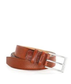 finsburyshoes shop Ceinture Cuir Grainé Marron (Ancienne forme)* Toutes Les Chaussures|Chaussures Casual