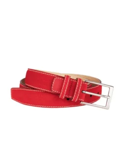 finsburyshoes shop Ceinture estivale daim rouge* Toutes Les Chaussures|Chaussures Casual
