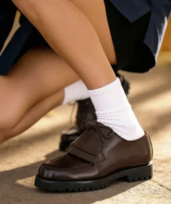 finsburyshoes shop Derbies LEONIE Brun*Femme Mocassins & Derbies|Tous Les Souliers