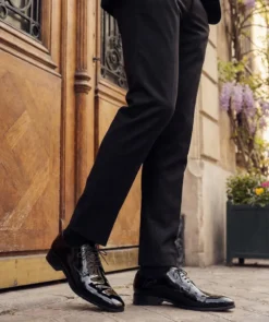 finsburyshoes shop Derby CAMPOLI 2 Vernis Noir*Homme Toutes Les Chaussures|Cousu Blake
