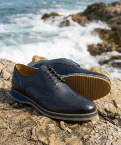 finsburyshoes shop Derby ELIAS Bleu Minuit*Homme Toutes Les Chaussures|Semelle Gomme