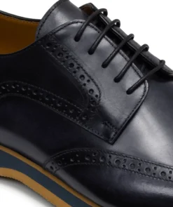 finsburyshoes shop Derby ELIAS Bleu Minuit*Homme Toutes Les Chaussures|Semelle Gomme