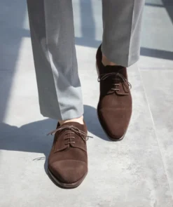 finsburyshoes shop Derby ELVIS Daim Marron* Maroquinerie|Tous Les Accessoires