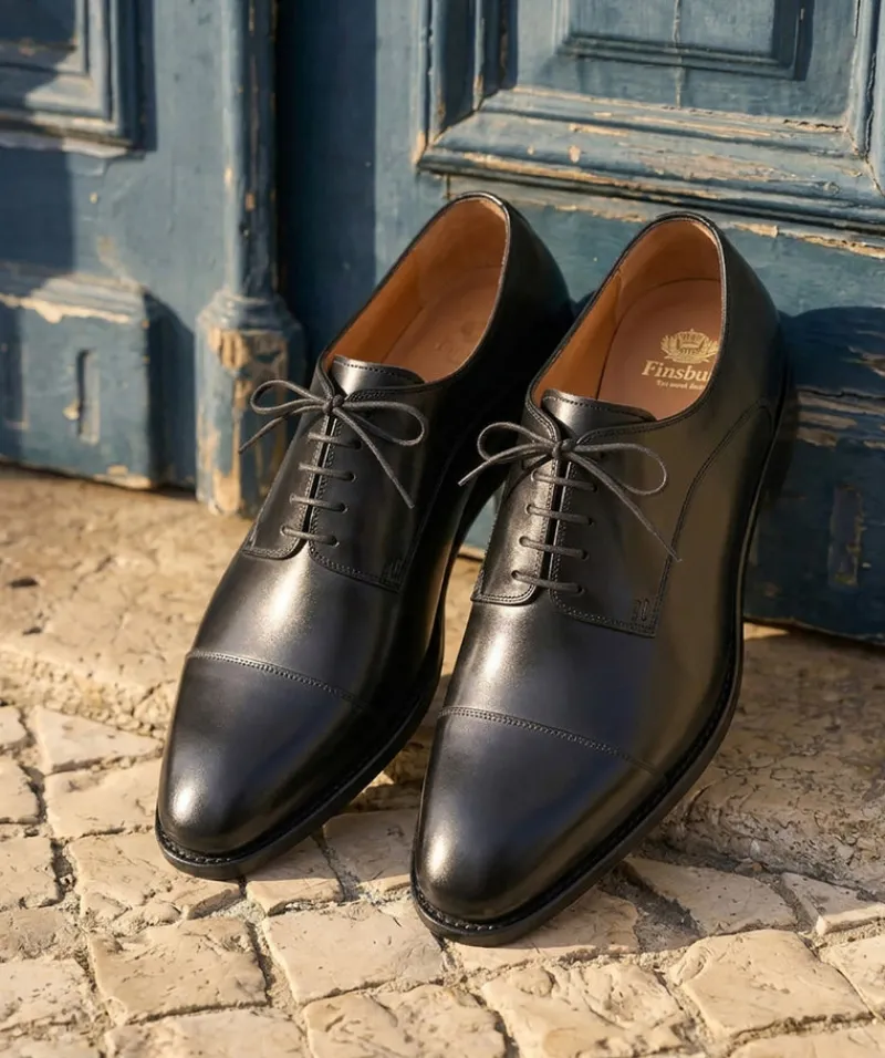 finsburyshoes shop Derby ELVIS Noir*Homme Toutes Les Chaussures|Mariage & Cérémonie