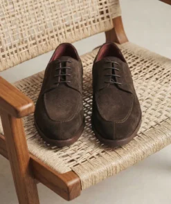 finsburyshoes shop Derby LIAM Daim Marron*Homme Nouveautés|Toutes Les Chaussures
