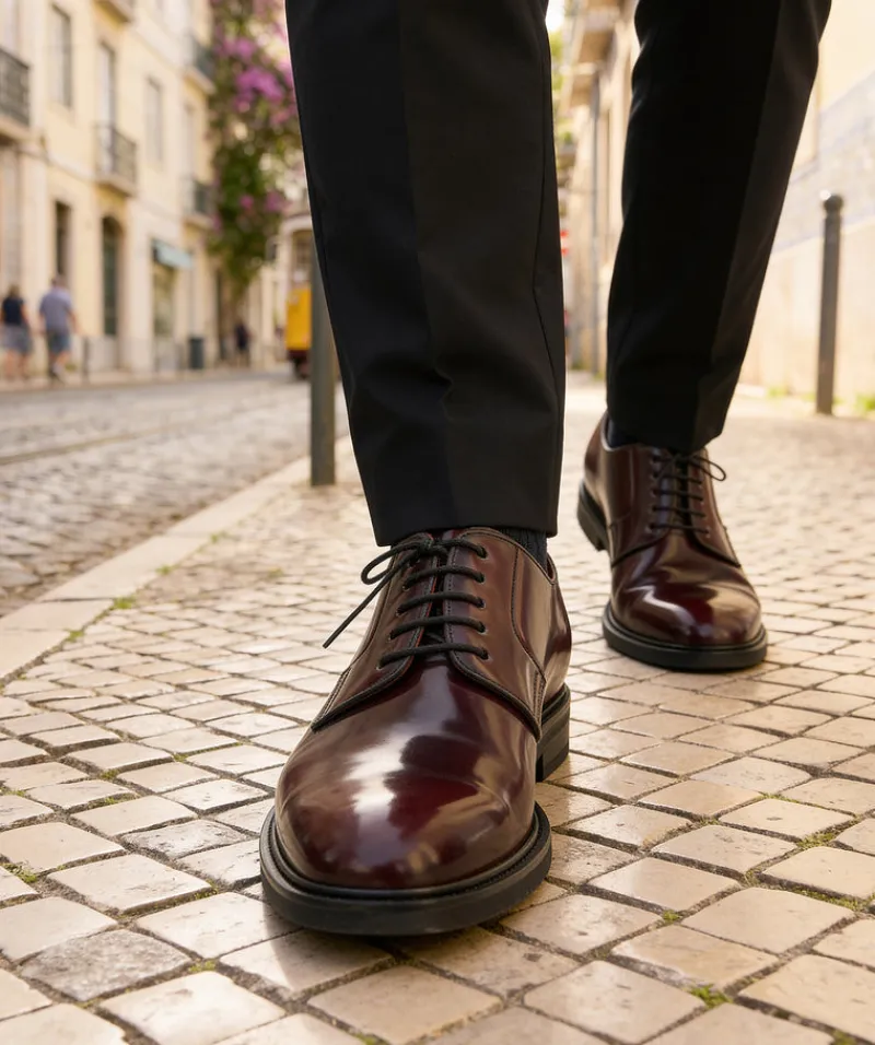 finsburyshoes shop Derby NOHAM Bordeaux*Homme Toutes Les Chaussures|Semelle Gomme