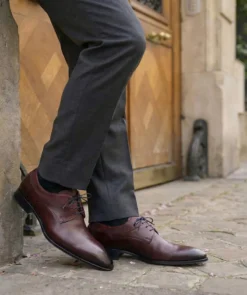 finsburyshoes shop Derby UMBERTO Bordeaux Patiné*Homme Toutes Les Chaussures|Mariage & Cérémonie