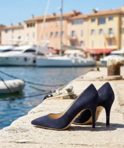 finsburyshoes shop Escarpins MANON Daim Marine*Femme Nouveautés|Escarpins