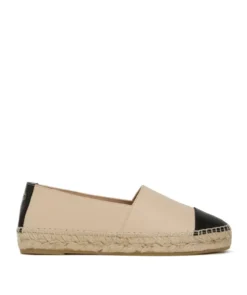 finsburyshoes shop Espadrille IZIA Beige et Noir*Femme Ballerines|Tous Les Souliers