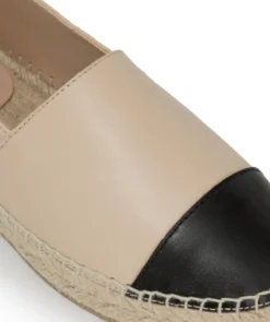 finsburyshoes shop Espadrille IZIA Beige et Noir*Femme Ballerines|Tous Les Souliers