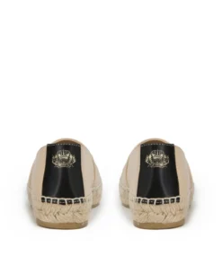 finsburyshoes shop Espadrille IZIA Beige et Noir*Femme Ballerines|Tous Les Souliers