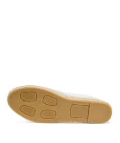 finsburyshoes shop Espadrille IZIA Blanc et Or*Femme Ballerines|Tous Les Souliers