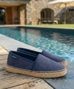 finsburyshoes shop Espadrilles INDIANA Bleu Marine*Homme Toutes Les Chaussures|Cousu Goodyear