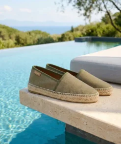 finsburyshoes shop Espadrilles INDIANA Olive*Homme Toutes Les Chaussures|Cousu Goodyear