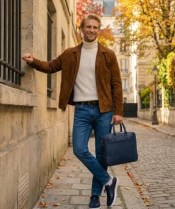 finsburyshoes shop Mallette Grainée Bleu*Homme Maroquinerie|Tous Les Accessoires