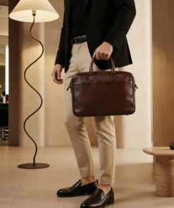 finsburyshoes shop Mallette Grainée Bordeaux Foncé*Homme Maroquinerie|Tous Les Accessoires