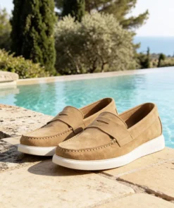 finsburyshoes shop Mocassin ACAPULCO Veau Velours Sable*Homme Toutes Les Chaussures|Chaussures De Ville