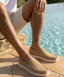 finsburyshoes shop Mocassin ACAPULCO Veau Velours Sable*Homme Toutes Les Chaussures|Chaussures De Ville