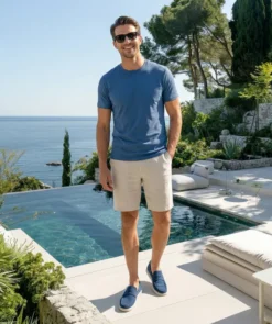 finsburyshoes shop Mocassin ACAPULCO Veau Velours Bleu Azur*Homme Toutes Les Chaussures|Semelle Gomme