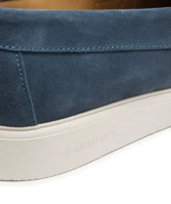 finsburyshoes shop Mocassin ACAPULCO Veau Velours Bleu Azur*Homme Toutes Les Chaussures|Semelle Gomme