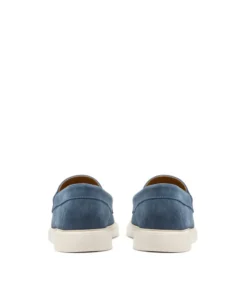 finsburyshoes shop Mocassin ACAPULCO Veau Velours Bleu Azur*Homme Toutes Les Chaussures|Semelle Gomme
