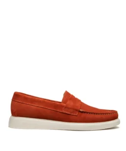 finsburyshoes shop Mocassin ACAPULCO Veau Velours Brique*Homme Mocassins|Toutes Les Chaussures