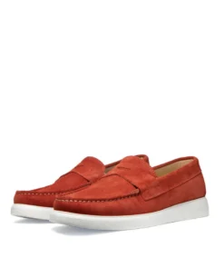 finsburyshoes shop Mocassin ACAPULCO Veau Velours Brique*Homme Mocassins|Toutes Les Chaussures