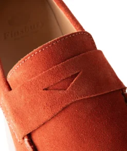 finsburyshoes shop Mocassin ACAPULCO Veau Velours Brique*Homme Mocassins|Toutes Les Chaussures