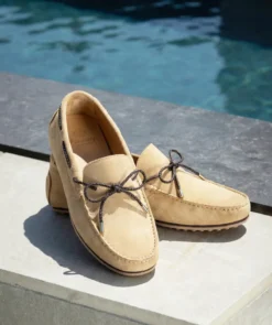 finsburyshoes shop Mocassin CANCUN Daim Beige* Escarpins|Tous Les Souliers