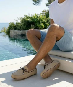 finsburyshoes shop Mocassin CANCUN Daim Beige* Escarpins|Tous Les Souliers