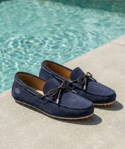 finsburyshoes shop Mocassin CANCUN Daim Marine*Homme Toutes Les Chaussures|Chaussures De Ville