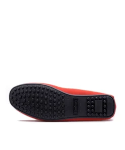 finsburyshoes shop Mocassin CANCUN Daim Rouge*Homme Toutes Les Chaussures|Semelle Gomme